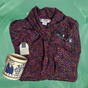 Vintage Shimmery Button Up